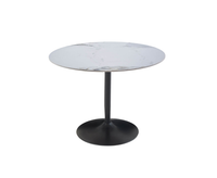 Calin 100cm Round Dining Table - White