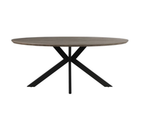 Manhattan 180cm Oval Dining Table