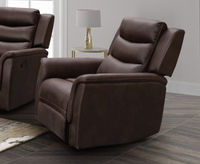 Kurt 1 Seater Reclining Sofa - Tan