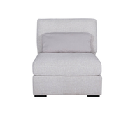 Aurori 1 Seater Armless Unit Sofa - Light Grey