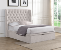 Clara 5ft Ottoman Bed Frame - Beige