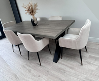 Dallas Dining Table 1.8M with 6 Wilcox Dining Chairs - Full set