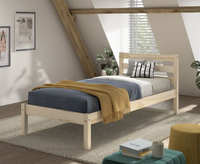 Funkie Bed 90x200 cm - Natural / White