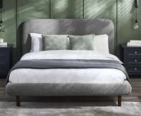 Hannah 4ft6 Boucle Double Bed - Grey