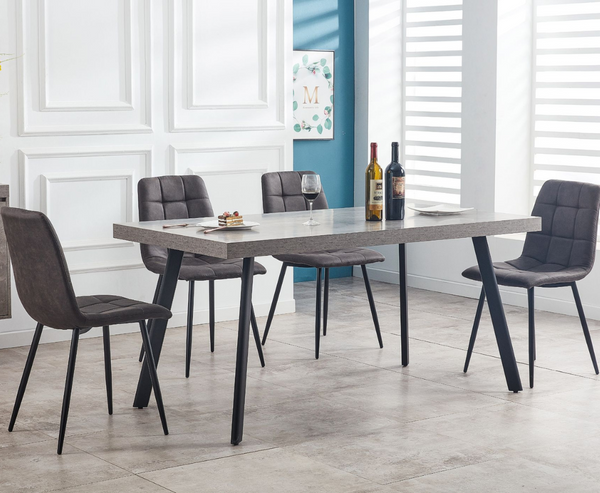 Isabelle 1.6m Rectangle Dining Table - Grey