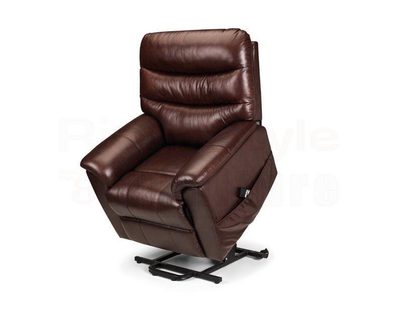 Laurent Leather Rise & Recline Chair - Dual Motor