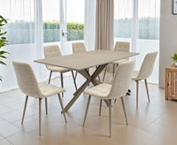Modi 1.6m 7PC Dining Set - Grey