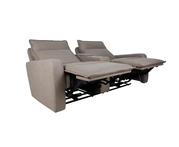 Movie 2 Seater Sofa with Console - Beige