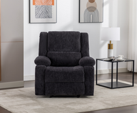 Perrie 1 Seater Reclining Sofa - Charcoal