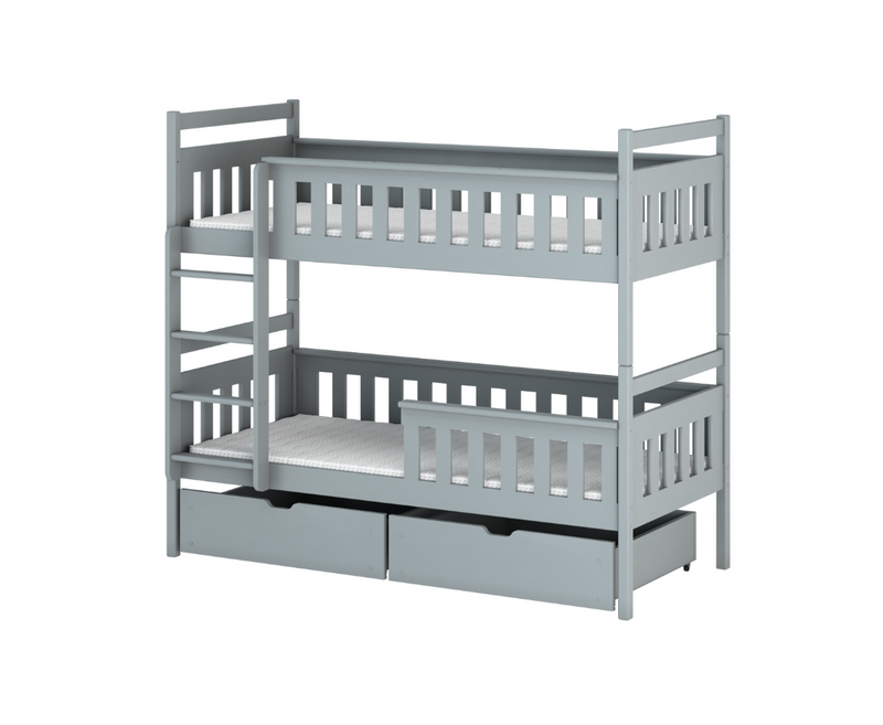 Tezi Storage Bunk Bed - Grey