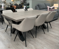 Dallas Dining Table 180 cm - Grey | Oak