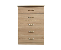 Lungo 5 Drawer Narrow Chest (635mm wide)