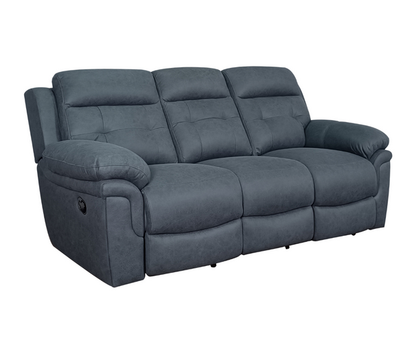 Bubble 3+2 Seater Reclining Sofa Set - Grey