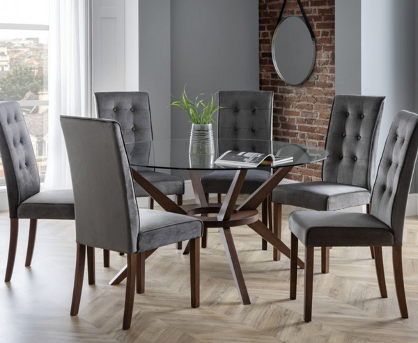 Chase Large Dining Table with 6 Madrin Dining Chair - Full Dining Set
