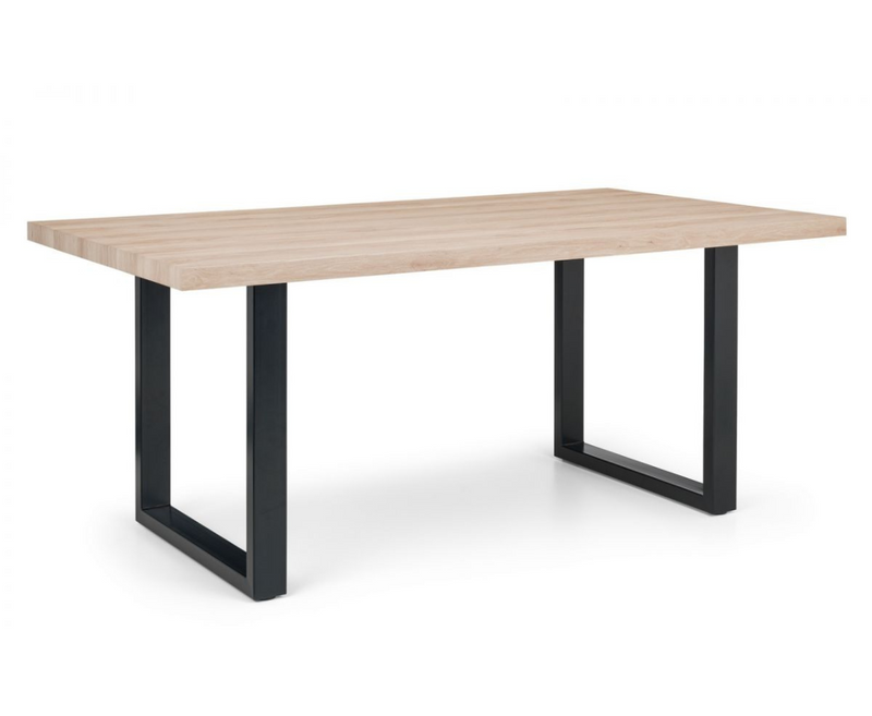 Bently Dining Table with 1 Cruz Low Benches and 2 Cruz Chairs - Mustard