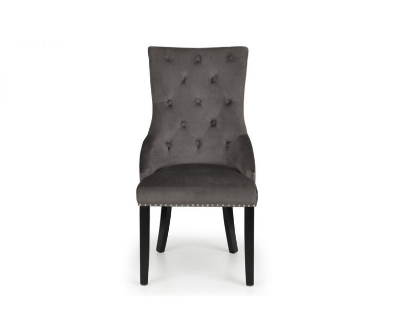 Veniti Knockerback Dining Chair - Grey