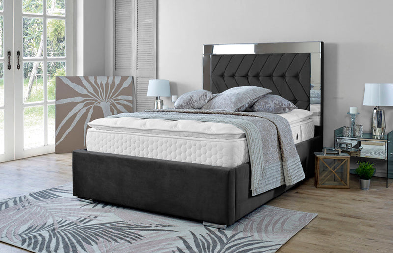 Parie 6ft Superking Bed Frame- Naples Grey