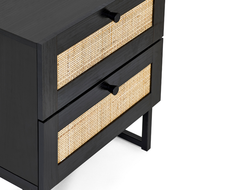 Pami 2 Drawer Bedside Table - 2 colours