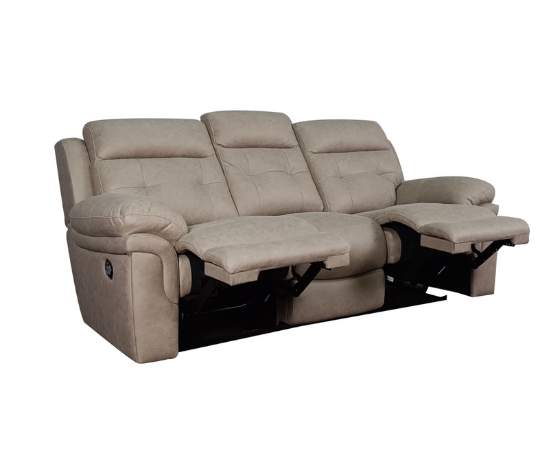 Bubble 3 Seater Reclining Sofa - Beige