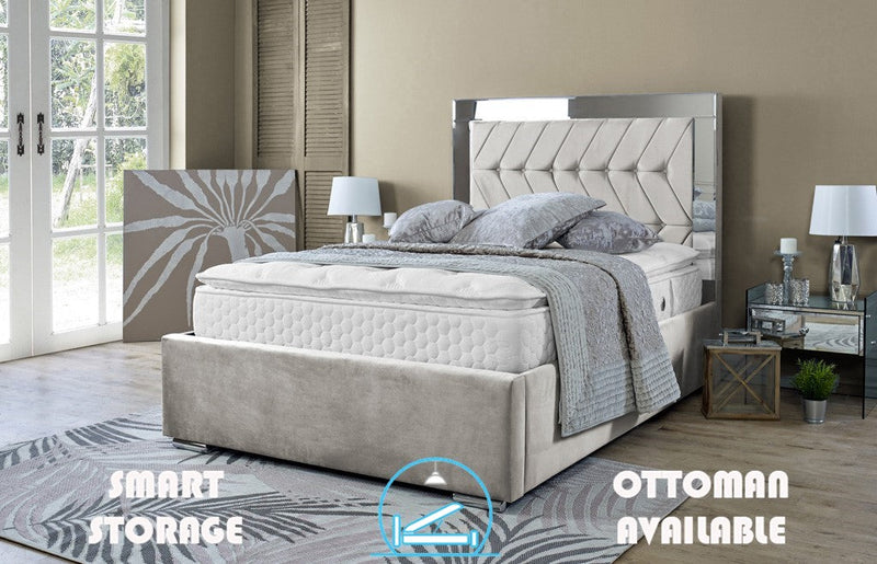 Parie 6ft Superking Bed Frame- Naples Grey