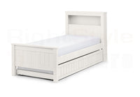 Maine Bookcase Bed Surf White