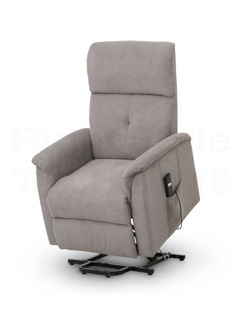 Eva Rise And Recline Chair Taupe Fabric