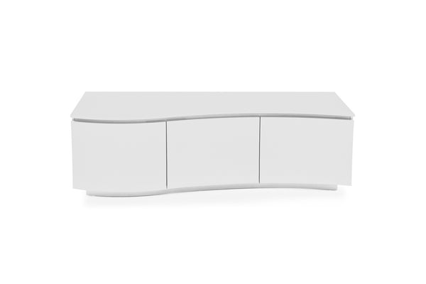 Luca TV Cabinet, White Gloss with LED