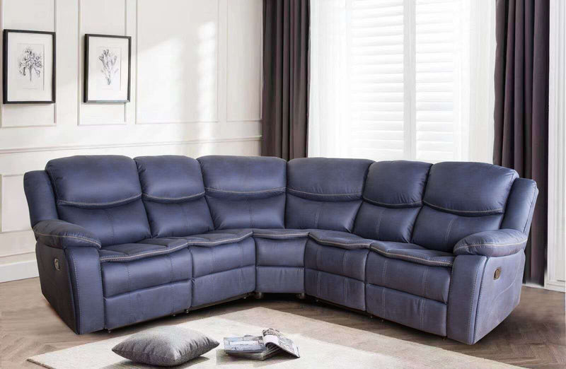 Belmont Manual Reclining Corner Sofa - Azul