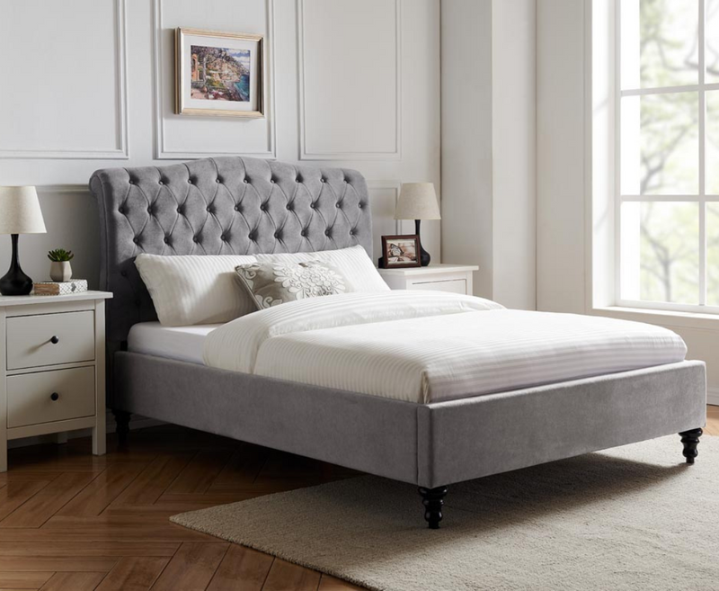 Riley 6ft Superking Bed Frame - Light Grey