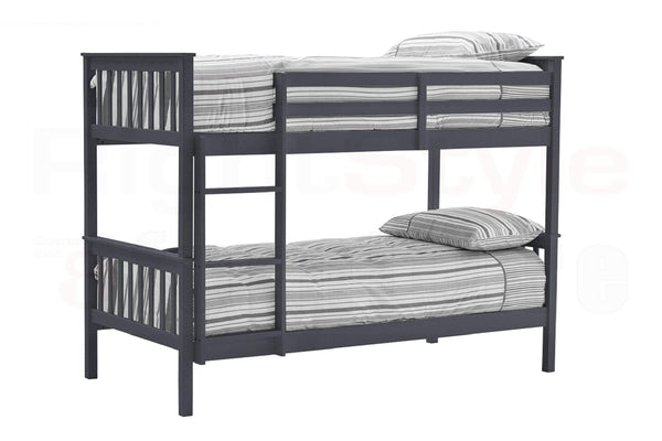 Salix Bunk Bed Frame, 3ft Single Grey
