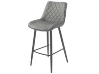 Silvia Bar Stools Grey PU