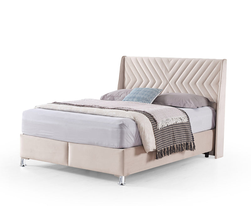 Wingz Naples 5ft Kingsize Ottoman Bed Frame - Grey | Sand