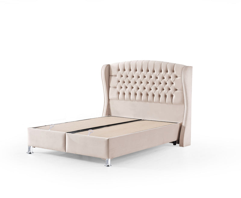 Venus 6ft Superking Ottoman Bed Frame - Sand | Grey