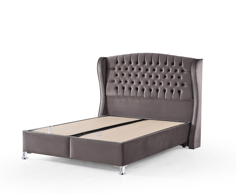 Venus 4ft 6 Double Ottoman Bed Frame - Sand | Grey