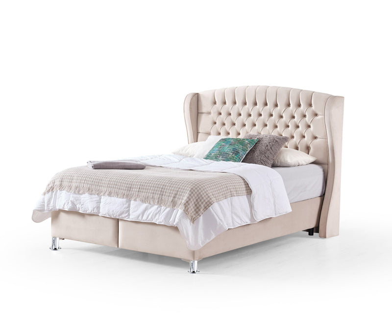 Venus 4ft 6 Double Ottoman Bed Frame - Sand | Grey