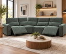 Velocity Modular 1C2 / 2C1 Electric Corner Sofa - Green