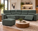 Velocity Modular 1C2 / 2C1 Electric Corner Sofa - Green