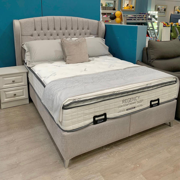 Viera 6ft Superking Ottoman Bed Pack - Grey