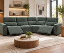 Velocity Modular 1C2 / 2C1 Electric Corner Sofa - Green