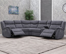 Loreta 2C2 Corner Electric Sofa with console - Dark Grey