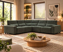 Velocity Modular 2C2 Electric Corner Sofa - Green