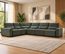 Velocity Modular 2C3 / 3C2 Electric Corner Sofa - Green