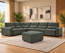 Velocity Modular 2C3 / 3C2 Electric Corner Sofa - Green