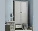 Maine 2 Door Combination Wardrobe - Dove Grey