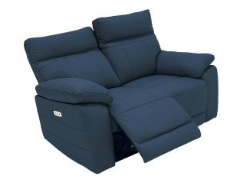 Positano 2 Seater Electric Reclining Leather Sofa