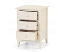 Opal 3 Drawer Bedside
