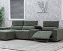 Velocity Modular 3 Seater Electric Sofa - Green