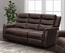 Kurt 3 Seater Reclining Sofa - Tan