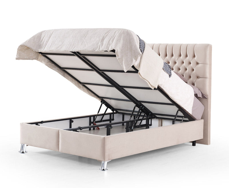Astrid 4ft 6 Double Ottoman Bed Pack - Sandstone