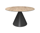 Alonso 135cm Round Swivel Dining Table - Wood Look